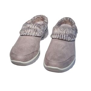 Skechers Easy Going Water Repellent Clogs Good Duo Taupe Size 6.5